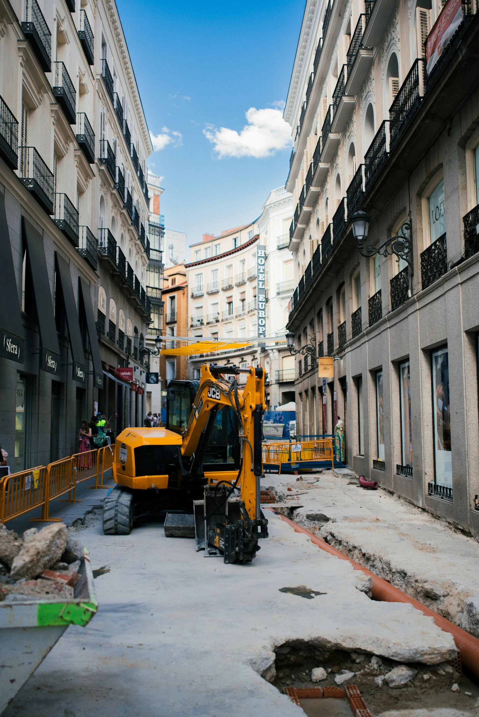 Travaux dans la rue