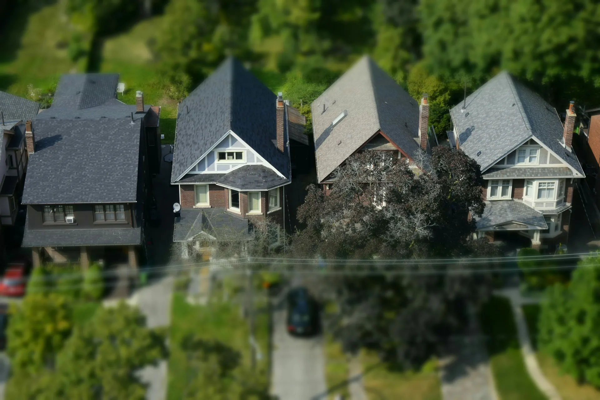 Vue aérienne maison
