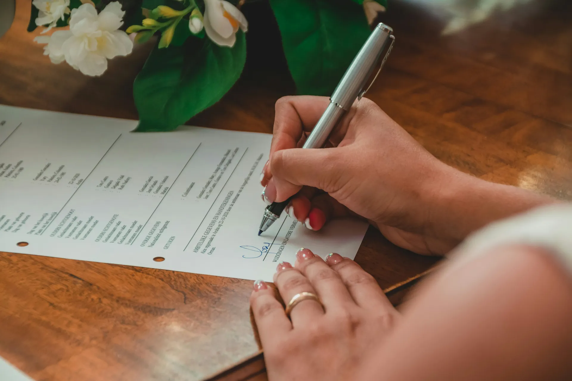 Signature mariage 