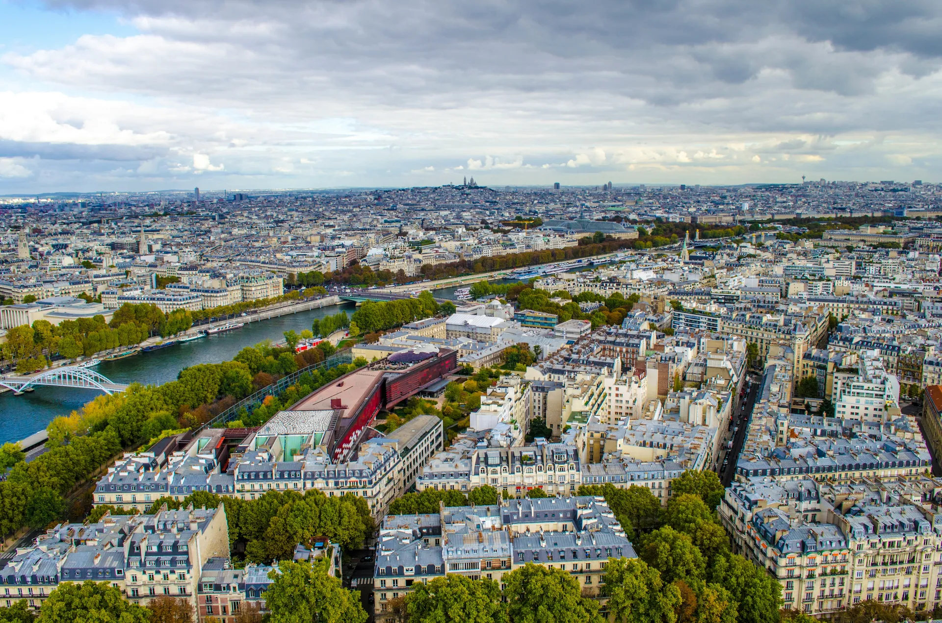 Vue aérienne de Paris 