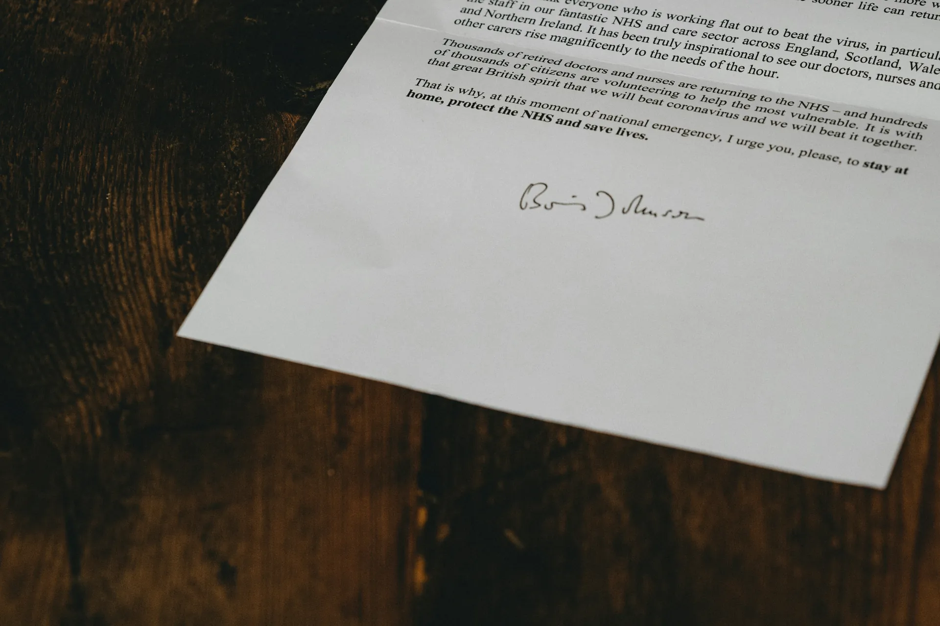 Papier signé