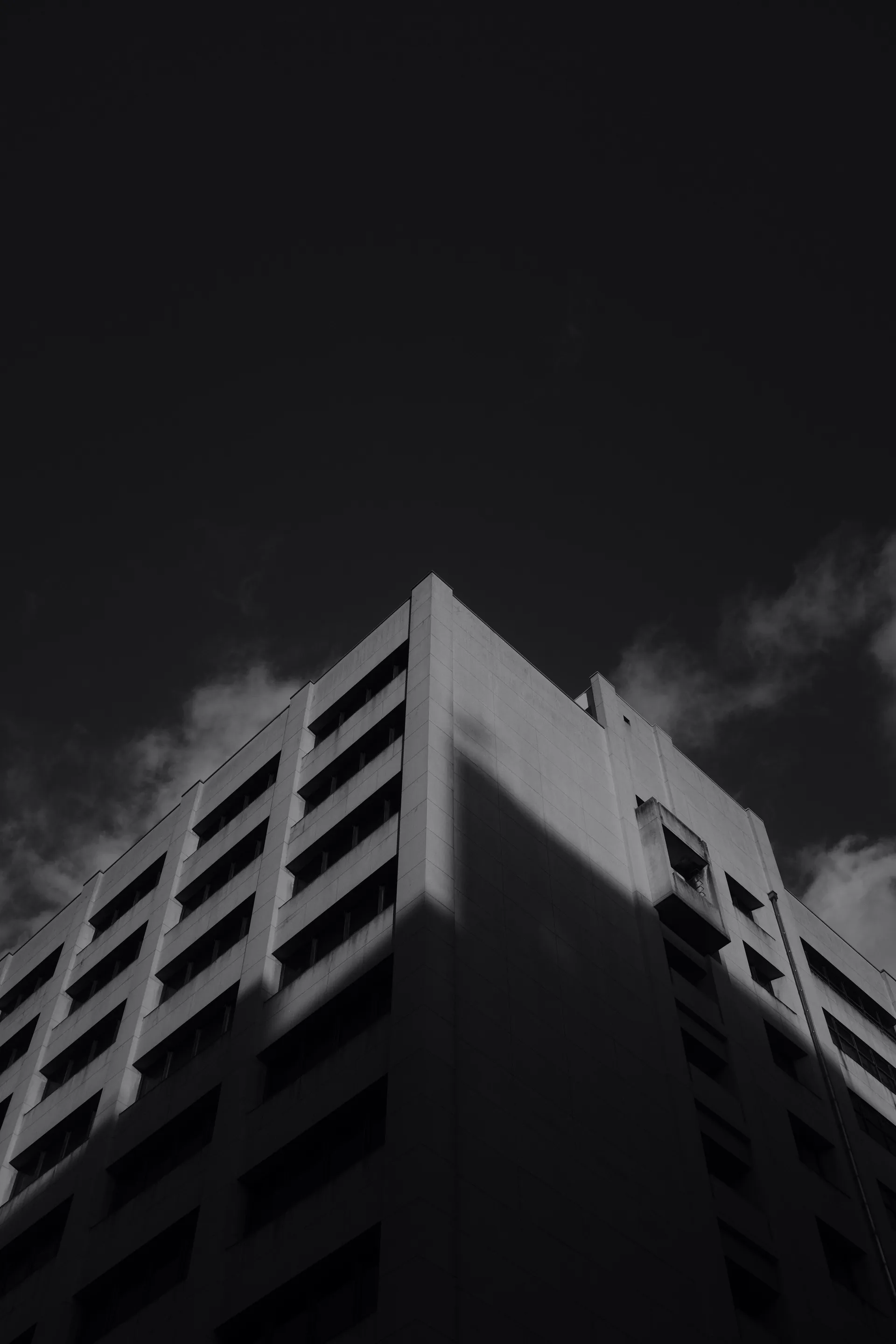 Vue en contrebas de l'immeuble 