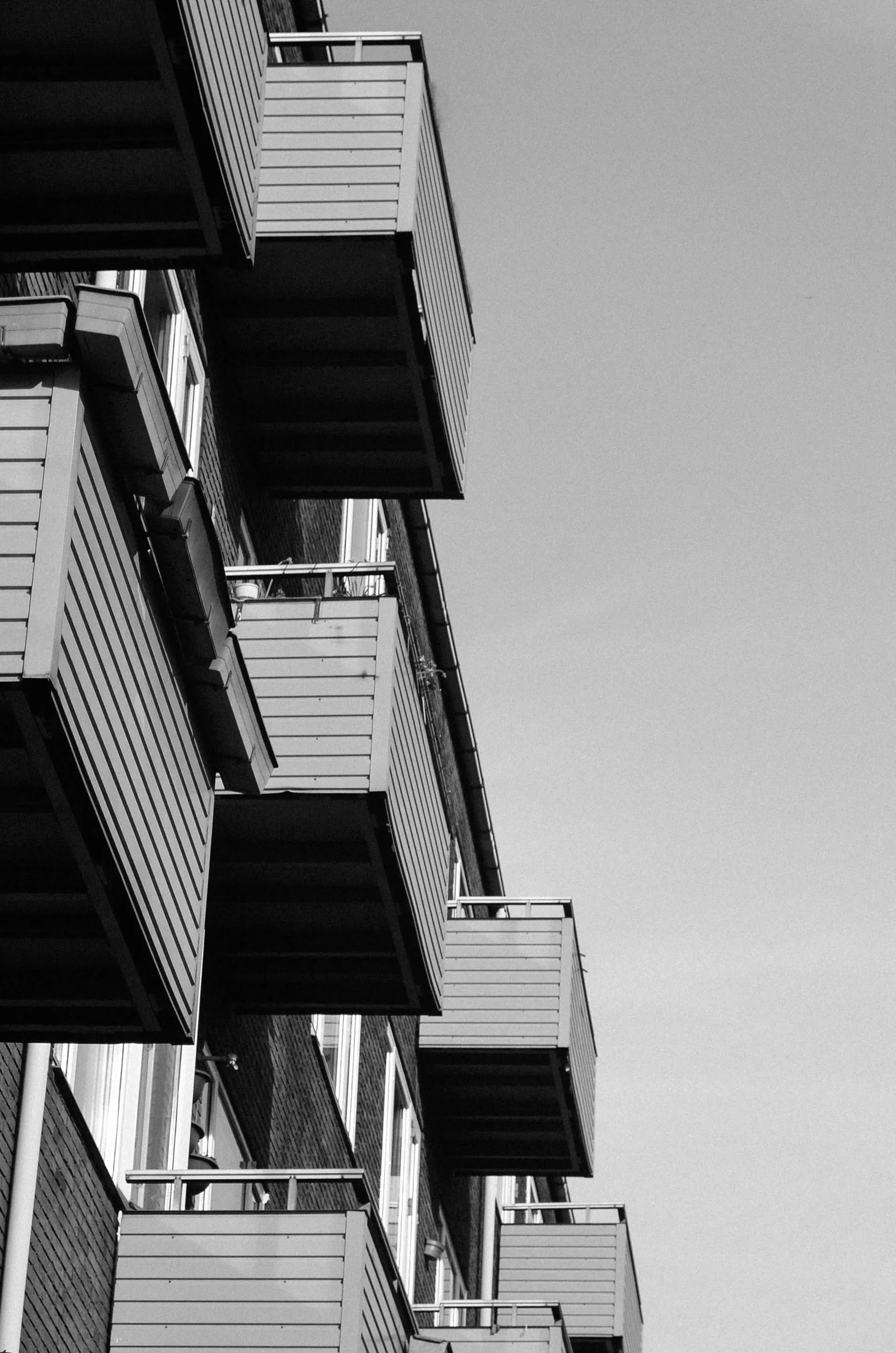 Balcons noir et blanc 