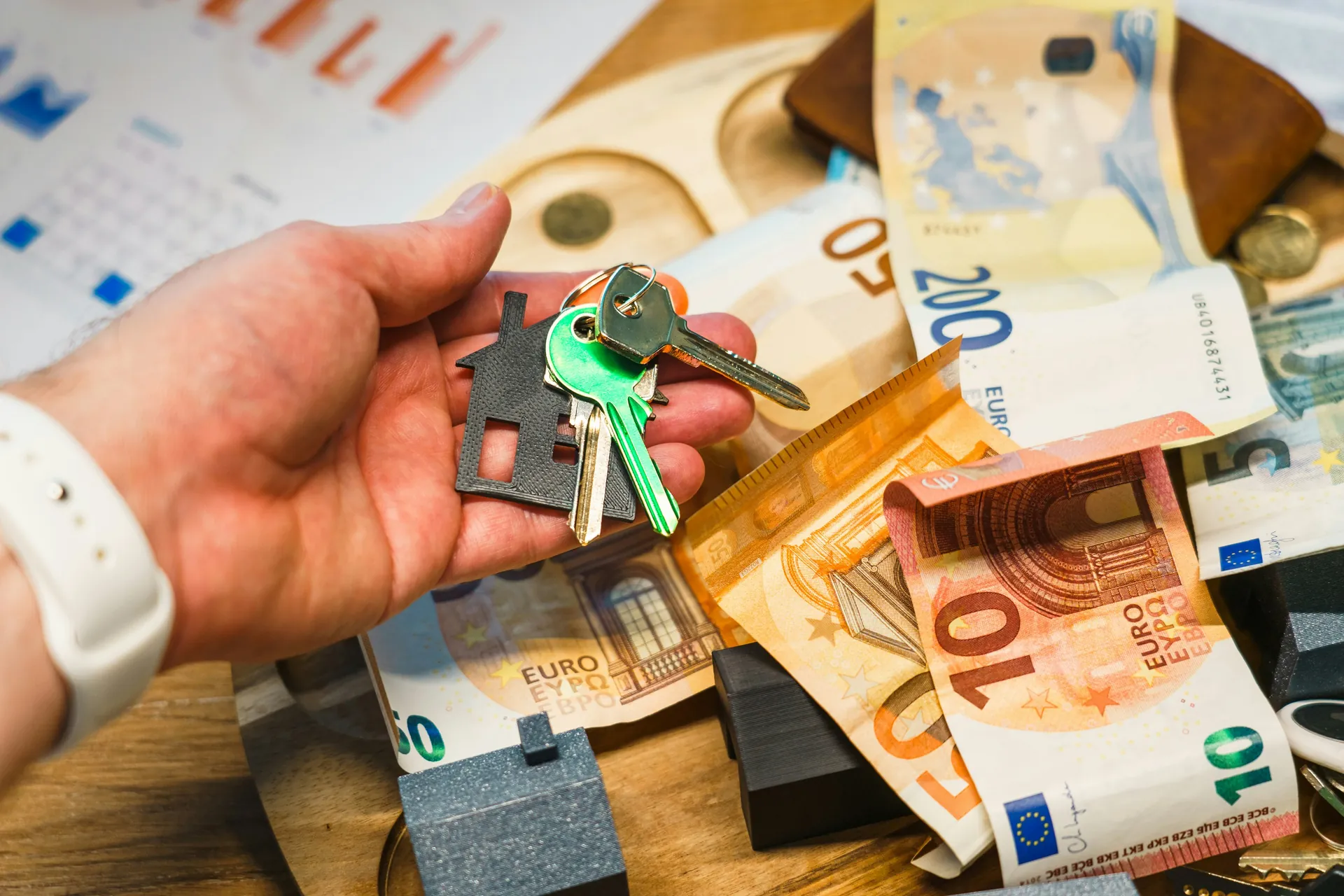 Billets, clés appartement 
