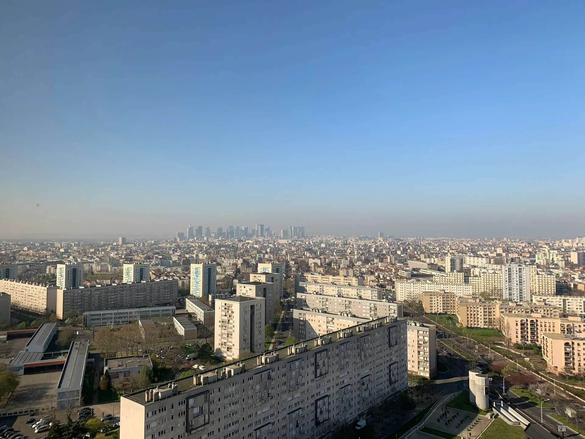 Vue aérienne immeubles