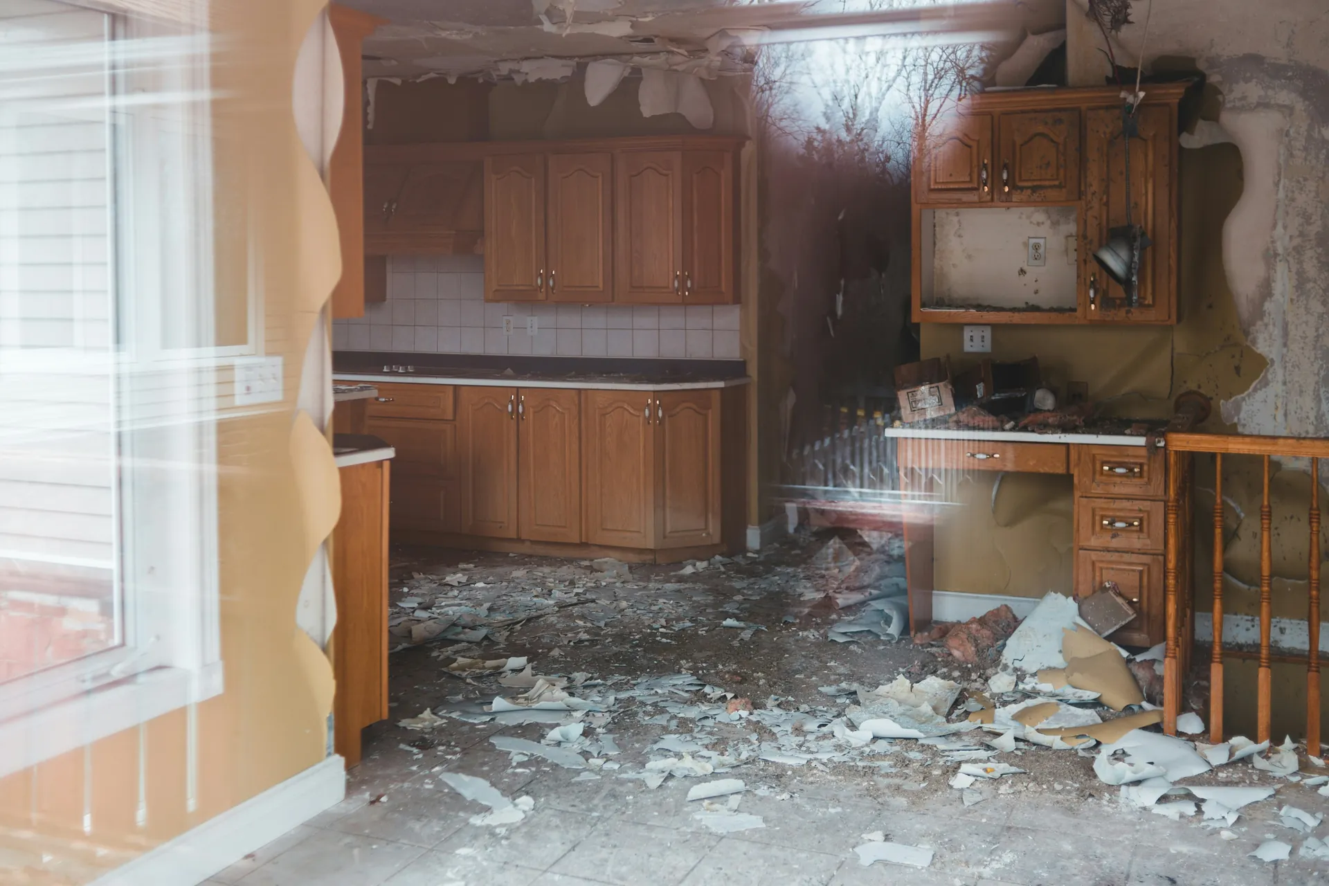 Appartement délabré