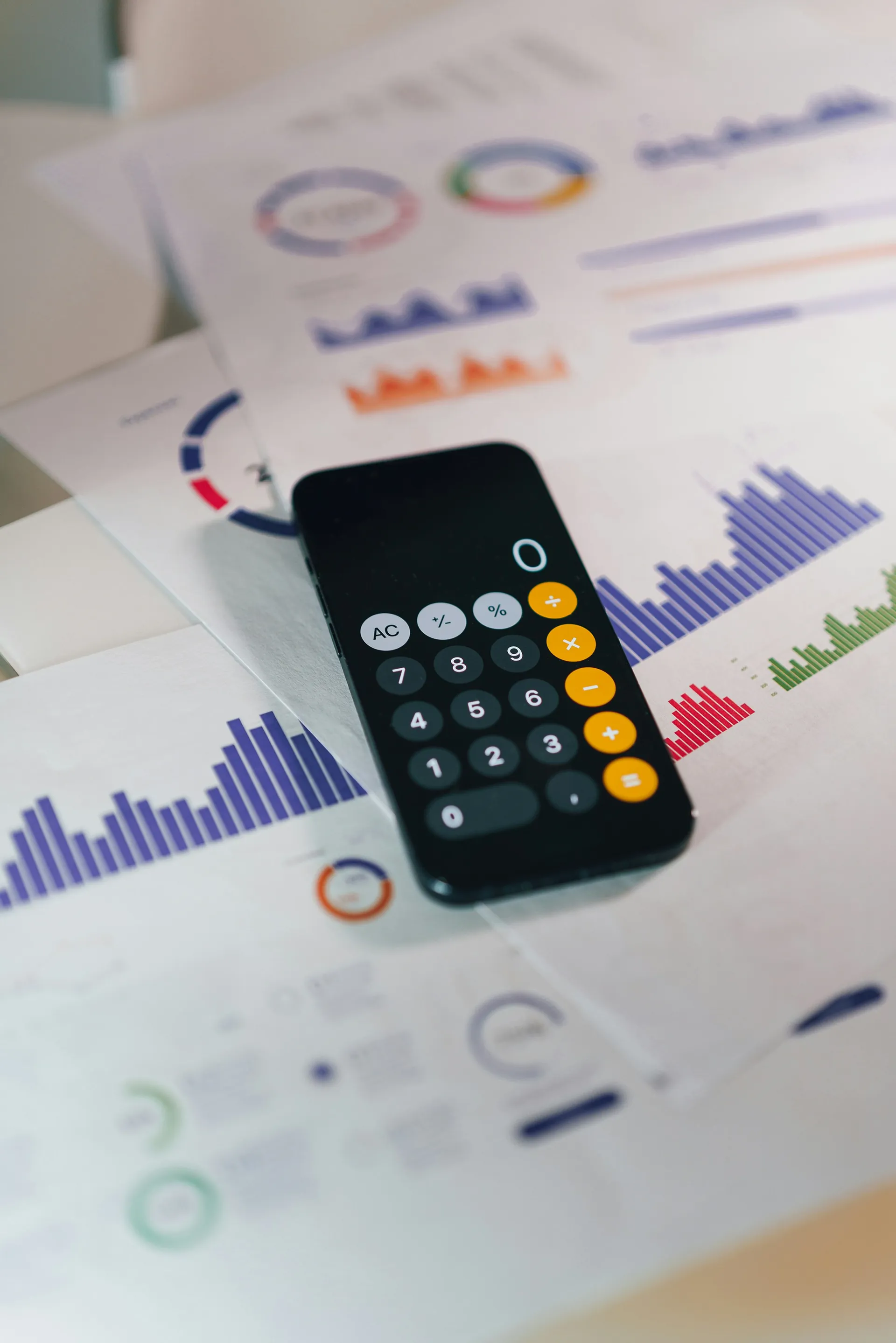 Téléphone et graphiques 