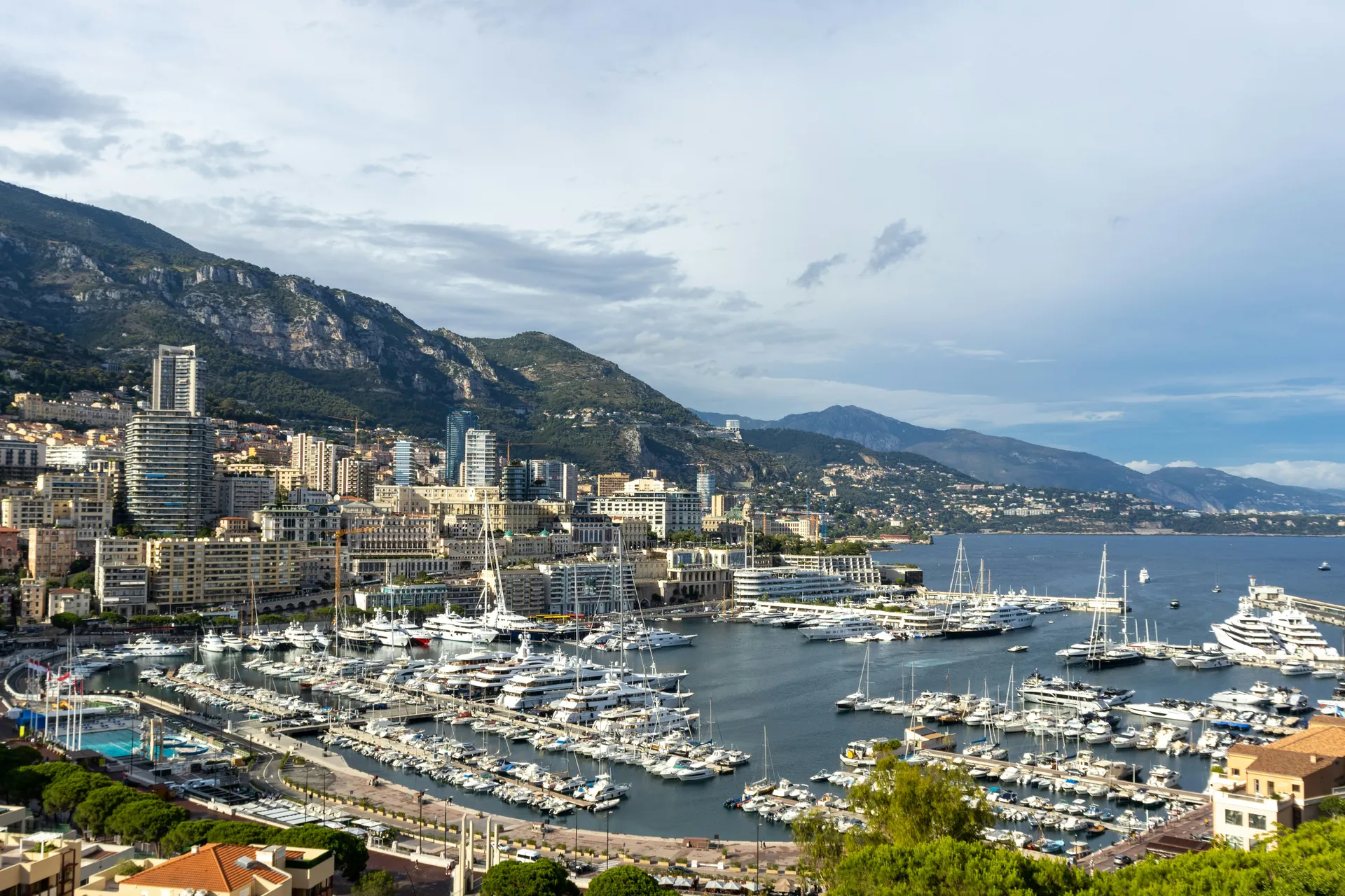 Vue aérienne port