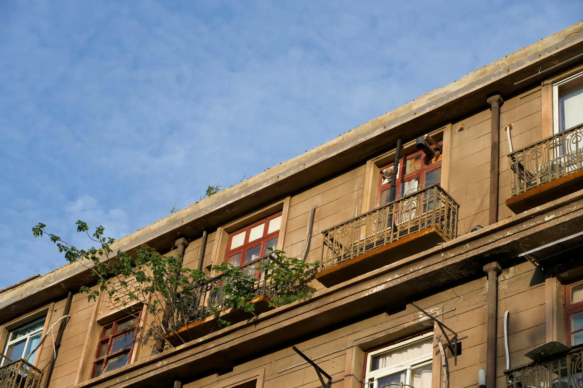Balcons d'immeubles 