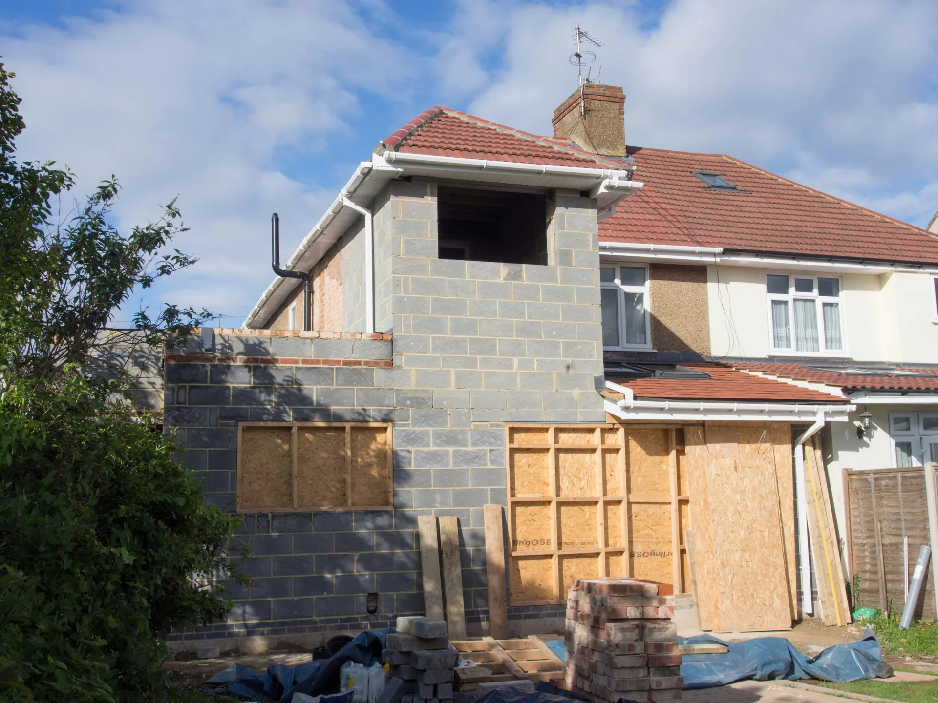 Maison en construction