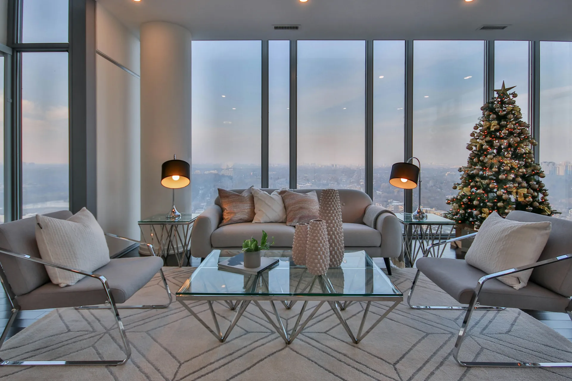Salon d'un appartement de luxe 