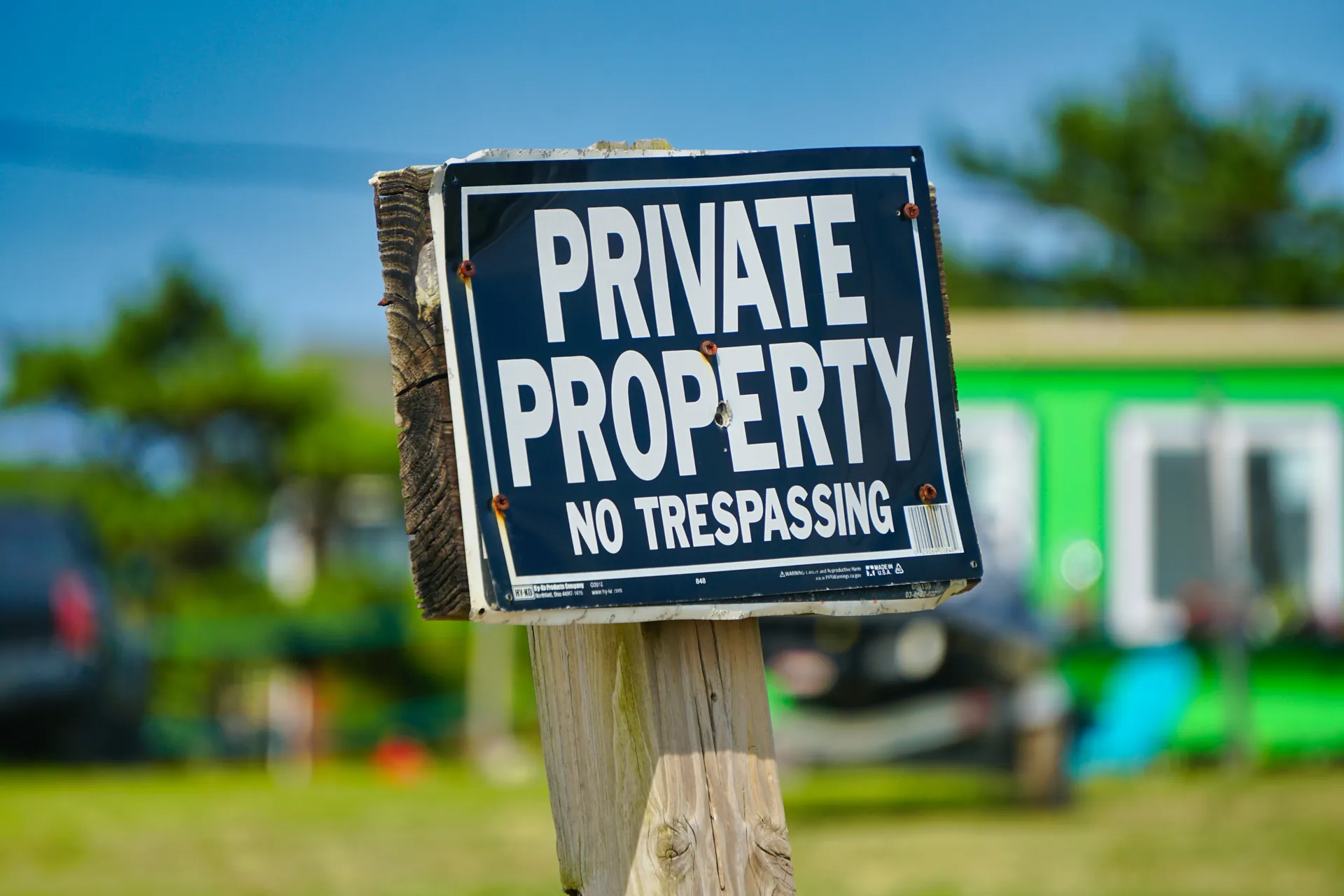 Panneau propriété privée