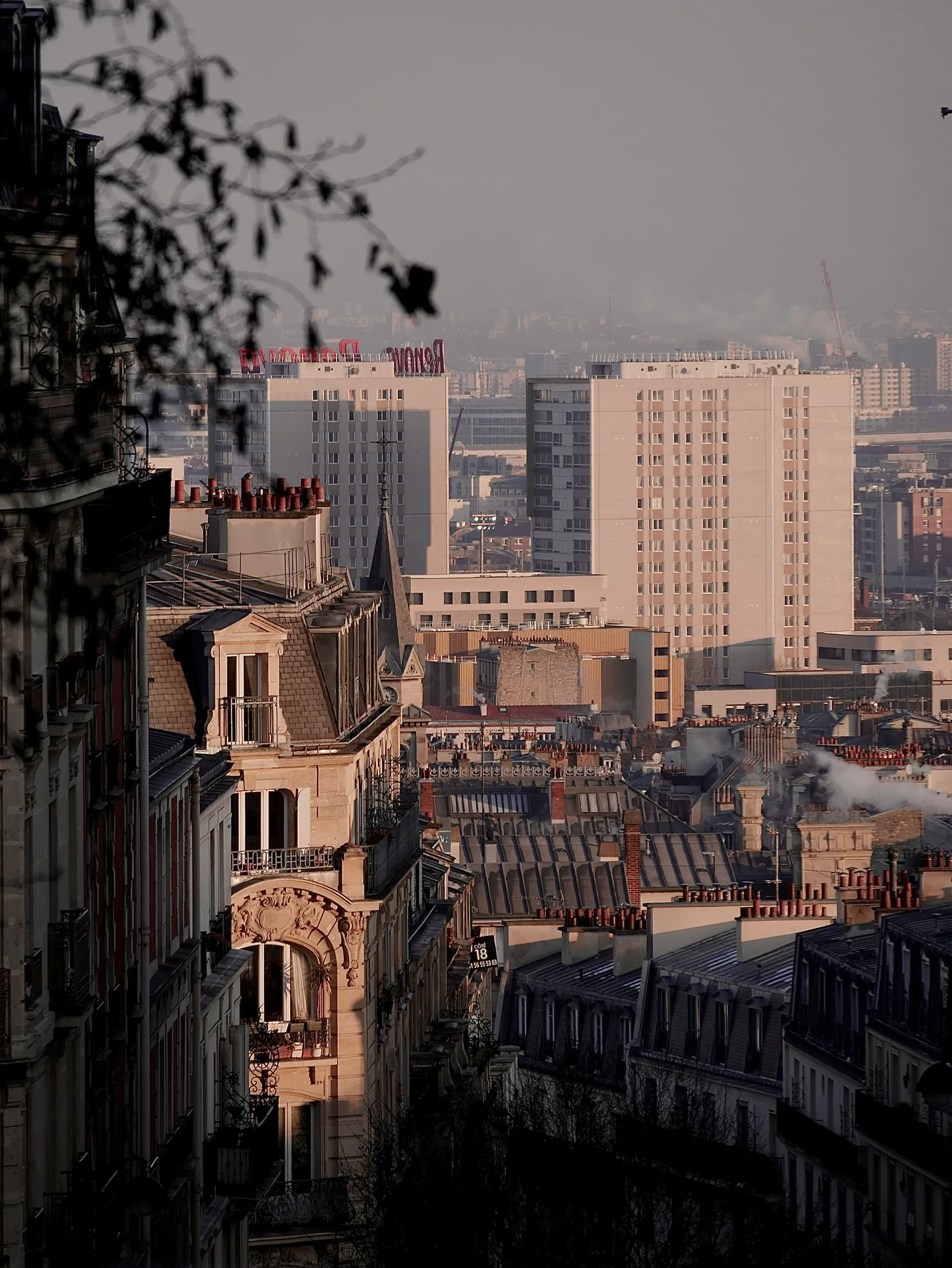 Vue aérienne d'une ville 